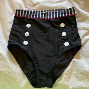 High waist bikini bottom